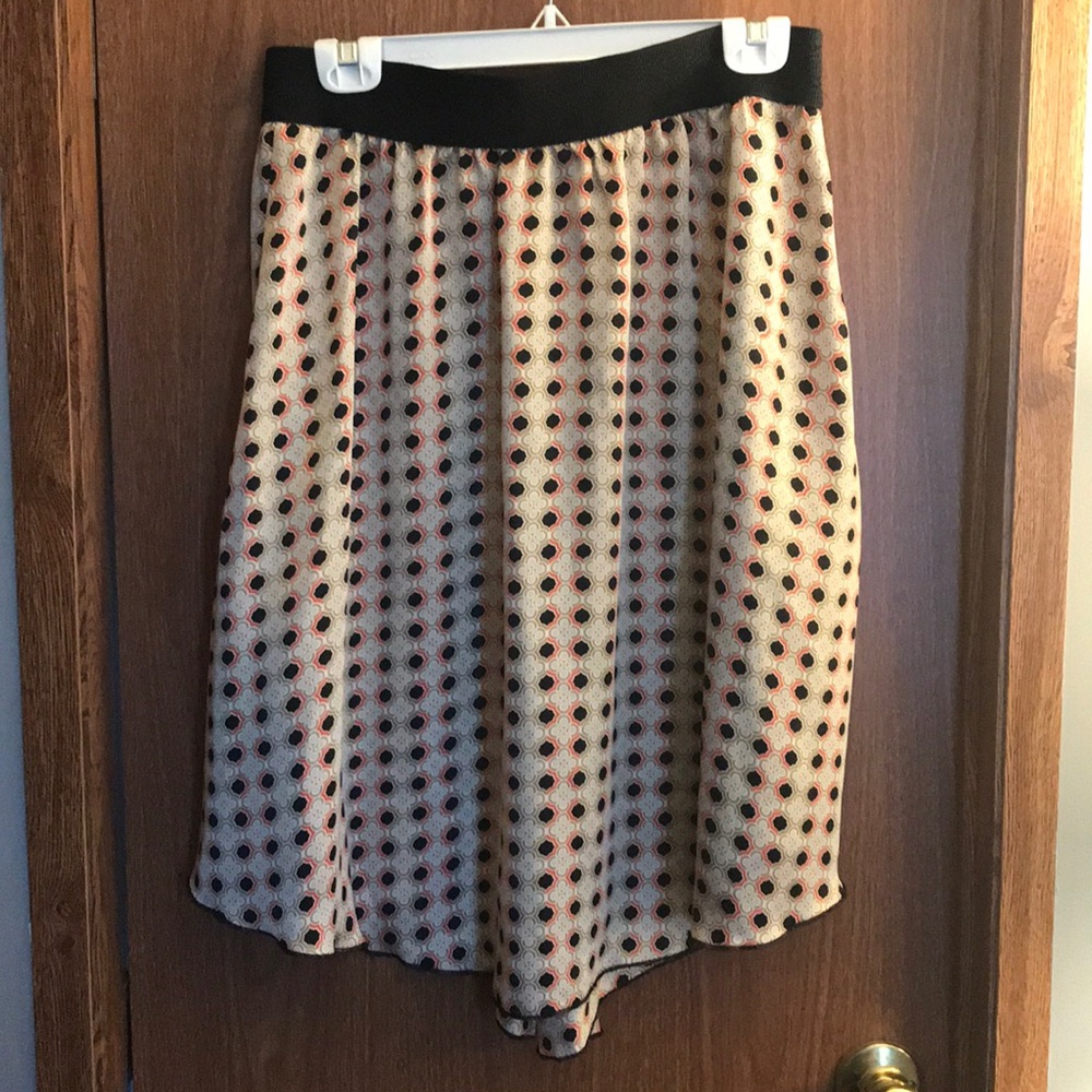 Lularoe Lola Midi Skirt Black, Tan, Coral, Cream